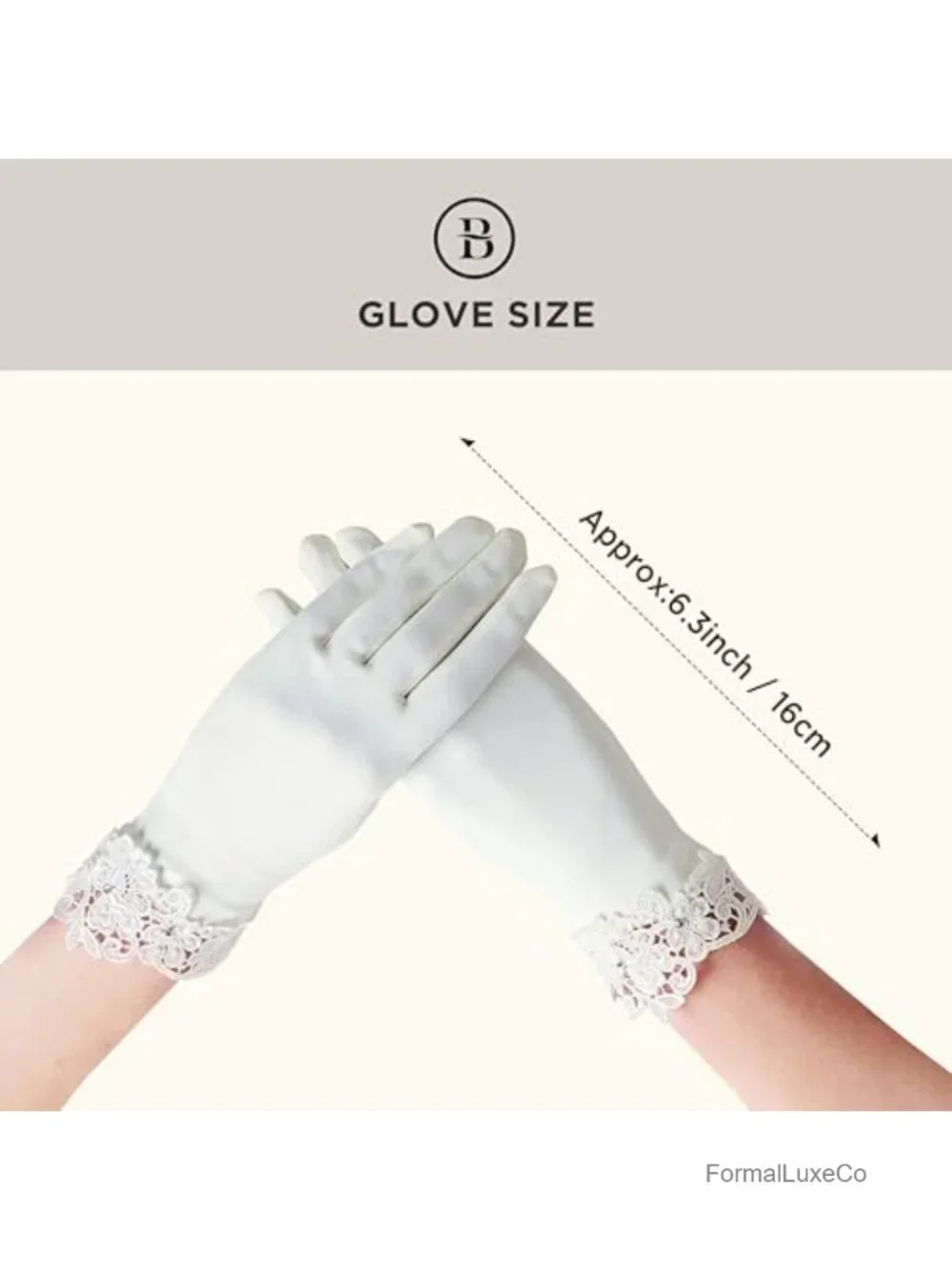 Lace Gloves for Women - Wedding Floral Bridal Gloves Opera Party 1920s Flapper